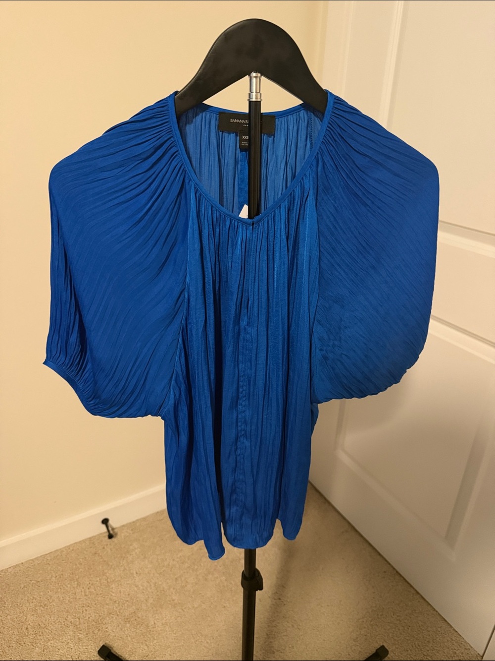 Banana Republic Pleated Blue Women's Blouse - Banana Republic